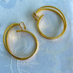 Clip-on hoop earrings by Jose & Maria Barrera